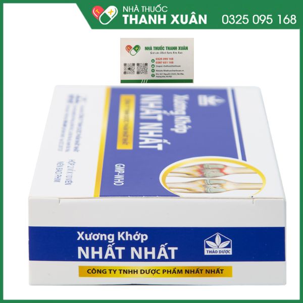 Xương Khớp Nhất Nhất trị các chứng đau lưng, đau cột sống, đau thần kinh tọa